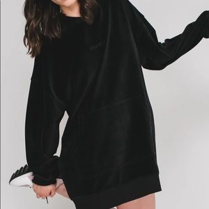 Brunette The Label Elle Velour Hoodie Tunic S/M